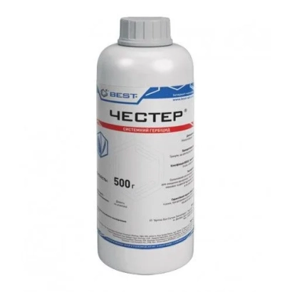 Бутылка гербицида Честер объёмом 500 мл - Честер, ВГ