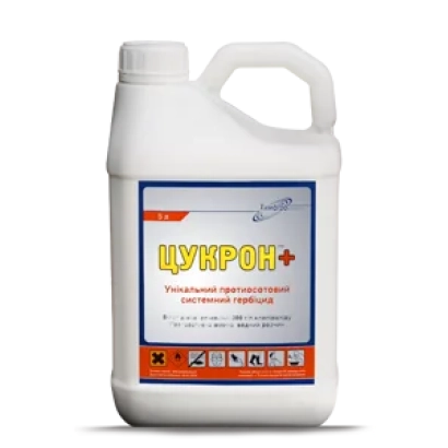 Бутель гербіциду Цукрон+ з етикеткою