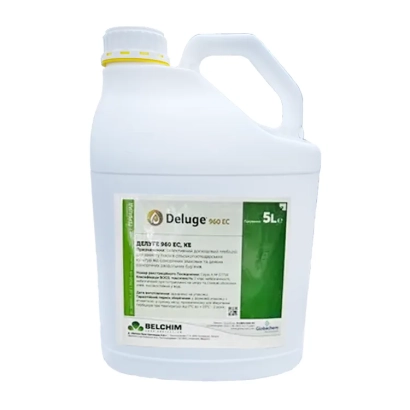 Белая канистра с этикеткой Deltuge 960 EC - Делуге 960 ЕС