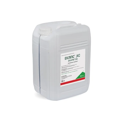 Белая канистра с этикеткой EXORIC AC - Еклипс, КС (Eclipse, SC)