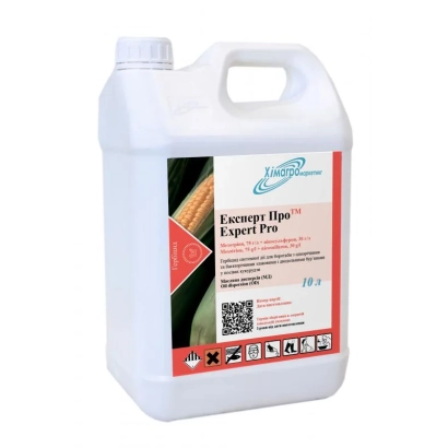 Белая канистра с этикеткой Expert Pro и QR-кодом - Експерт Про, МД