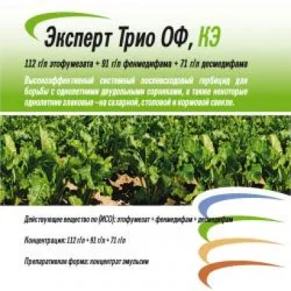 Expert Trio OF, KE — herbicide for weed control in sugar beet