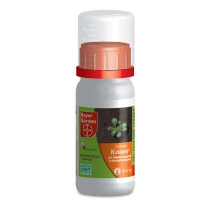Бутылка с гербицидом Клиник