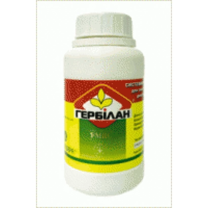 Бутылка гербицида Гербелаян с этикеткой
