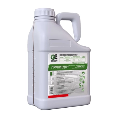 White container with label Gramidin EC, KE + PAR