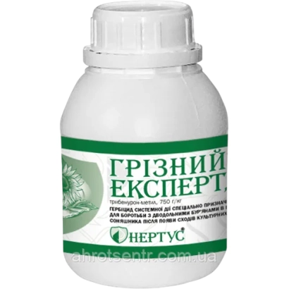 Бутылка гербицида Гризний Эксперт с зелёной этикеткой - Гризний Експерт