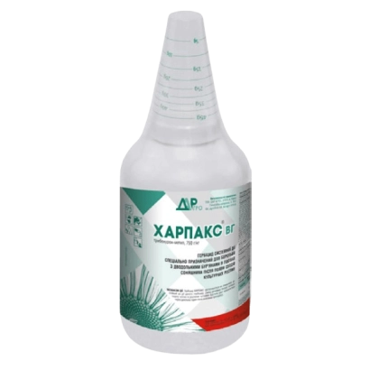Bottle of herbicide HARPAKS - Harpax, WG + PAR Dar