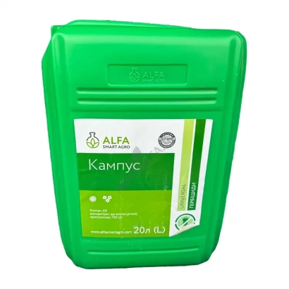 Green canister with label «Campus» from manufacturer ALFA