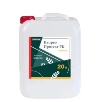 White canister with label Capreo Protect RK