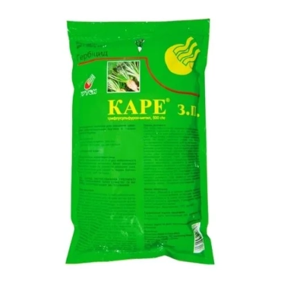 Green bag of herbicide CARÉ 3.l. - CARÉ Z.P., HERBICIDE WITH SURFACTANT «TALANT»