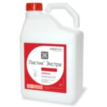 Белая канистра с красной крышкой и этикеткой Ластик Экстра - Ластик Екстра