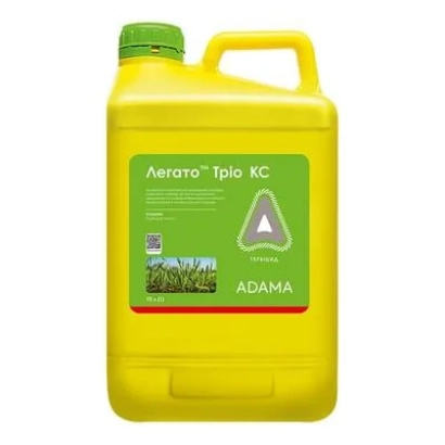 Жовта канистра з гербіцидом Аерато Тріо КС від ADAMA
