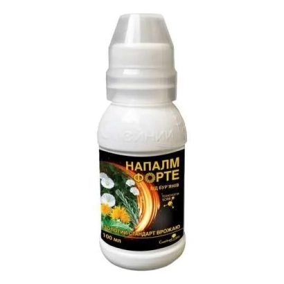Bottle of herbicide Napalm Forte