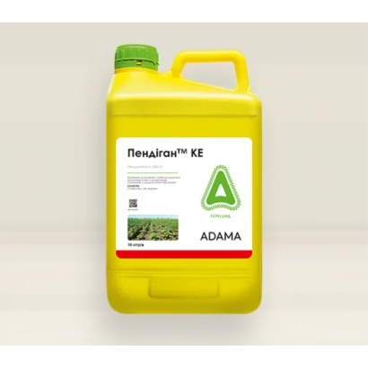 Жовта канистра з етикеткою «Пендіган™ КЕ» від ADAMA - Пендіган 330 к.е., (Пендиметалін, 330 г/л)