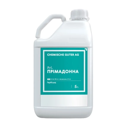 Jug of herbicide Primadonna by Chemische Guiter AG