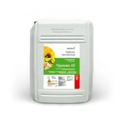 Белая канистра с этикеткой Пропозит КЕ