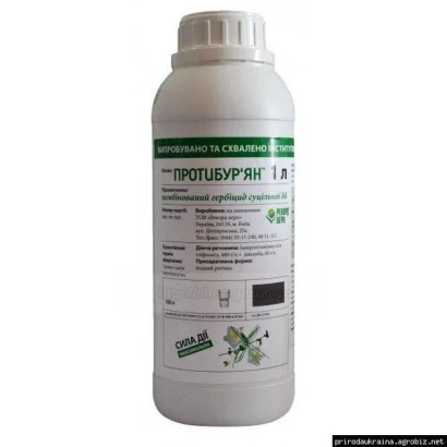 Бутылка с гербицидом ПРОТУБУР'ЯН - Протибур’ян в.р.