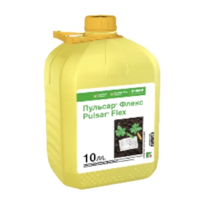 Жовта канистра з етикеткою Пульсар Флекс