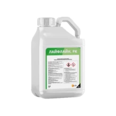 White jug with label LifeLine, RK - Richard, RK