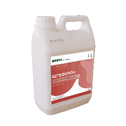 Белая канистра с этикеткой Штефурон - Штефурон, ВГ (трибенурон-метил, 750 г/кг)