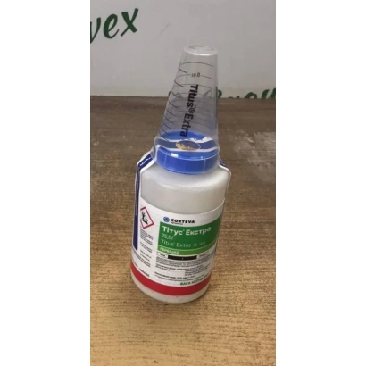 Bottle of herbicide Titos Extra, 75 WG