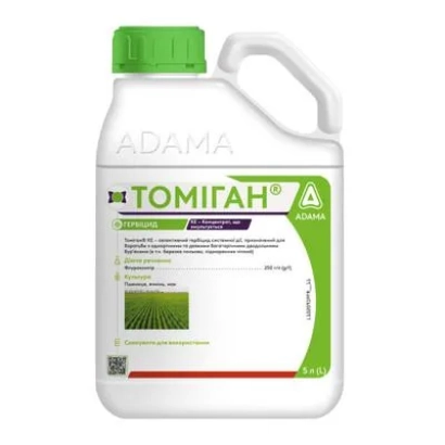 Бутылка с гербицидом TOMIGAH от ADAMA - Tomigan EC