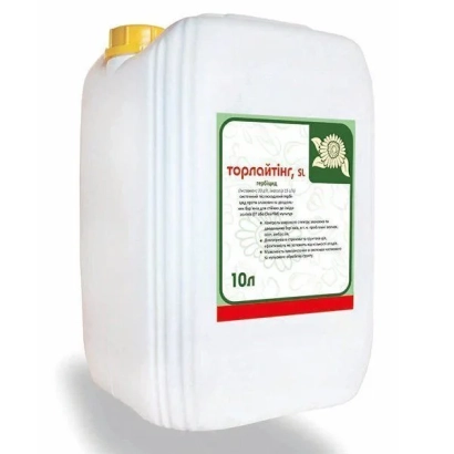 Белая канистра с этикеткой Торлайтинг, 10л - Торлайтинг, РК
