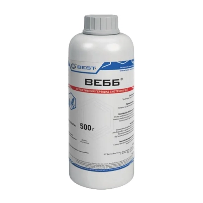 Бутылка с гербицидом Вебб