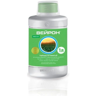 Bottle of herbicide Weiron 1L