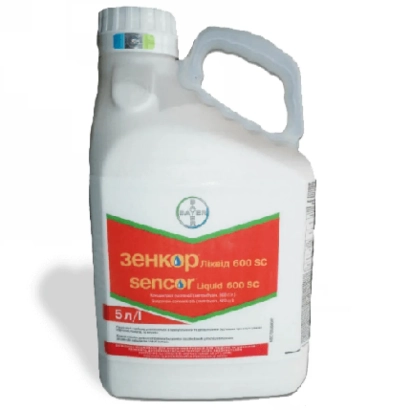 Бутылка с гербицидом Зенкор Ликвид 600SC