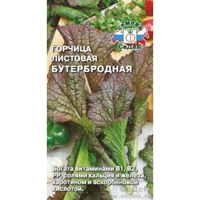 Seed packet of lettuce Butterbread - SANDWICH MUSTARD