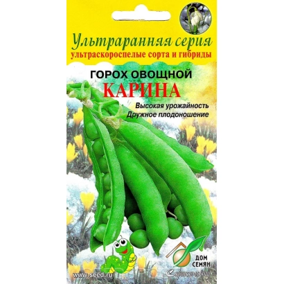 Пакет семян гороха овощного Карина