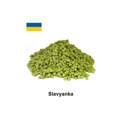 Славянка — горсть зеленого хмеля на белом фоне - Славянка (Станислава) / Слов'янка