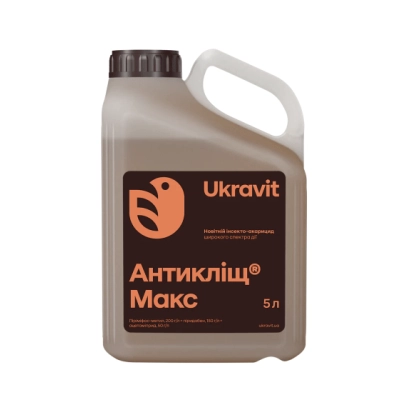 Канистра с продуктом Антиклещ Макс от Ukravit - АНТИКЛИЩ МАКС