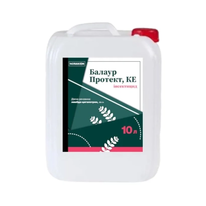 Белая канистра с этикеткой Балаур Протект, КЕ