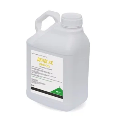 Белая канистра с этикеткой ДЕНДИ, КЕ