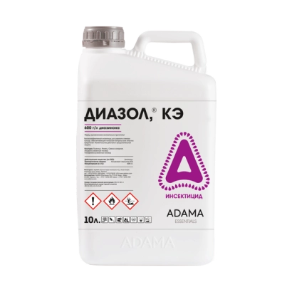 Белая канистра с этикеткой Диазол, КЭ от ADAMA - Диазол 60 в.е.