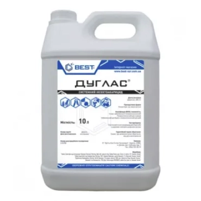 Canister of insecticide Douglas by brand BEST - Douglas EC, (dimefox, 400 g/l)