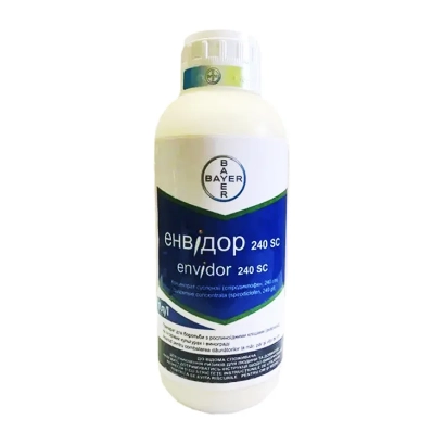 Bottle of insecticide Envior 240 SC