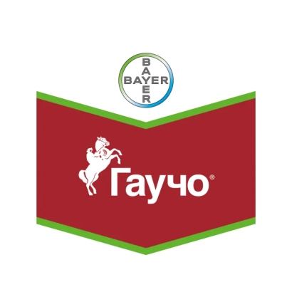 Логотип продукта Гаучо с изображением всадника на красном фоне