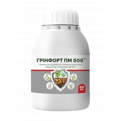 Бутылка с препаратом Гринфорт ПМ 500 - Гринфорт ДМ 400
