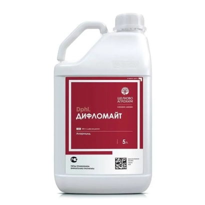 Белая канистра с красной этикеткой, на которой написано «ДИФРАСМАЙТ» - Губернаторская