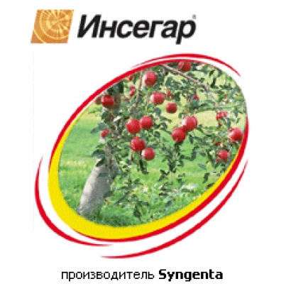 Упаковка инсектицида Инсегар с изображением яблони с красными плодами - ИНСЕГАР, ВДГ