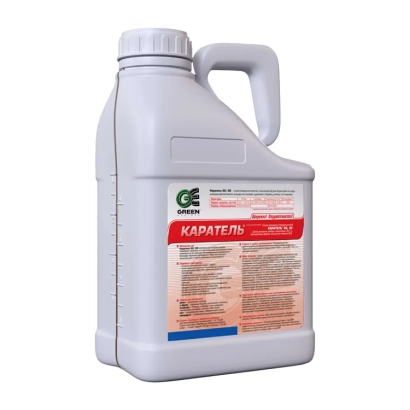 White container with label KARATEL for plant protection - Karatel Es