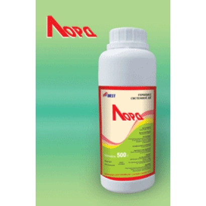 Бутылка с препаратом Nora на зелено-голубом фоне - Лорд