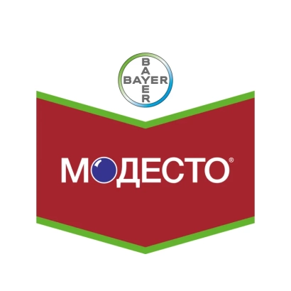 Логотип продукта Модесто с брендингом Байер - Модесто 480 FS