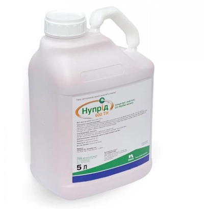 Канистра с инсектицидом Нуприд 600 к.с. объёмом 5 л
