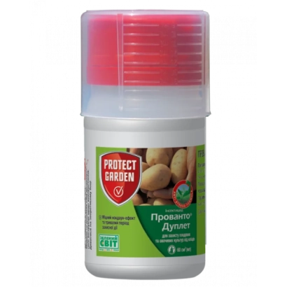 Bottle of insecticide Provanto Duplet on green label - Provanto Duplet 112,5 SC