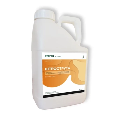 Белая канистра с этикеткой Штефотрута