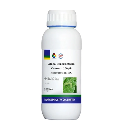 Bottle of alpha-cypermethrin, 100 g/L, formulation EC - Tom, c.i., (alpha-cypermethrin, 100 g/l)